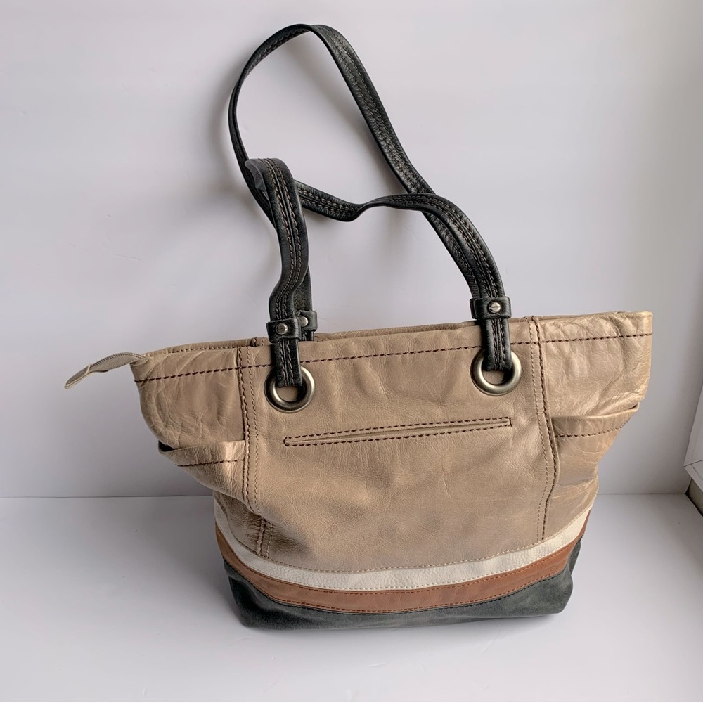 The Sak Mulit-colored Distressed Leather Shoulder Bag